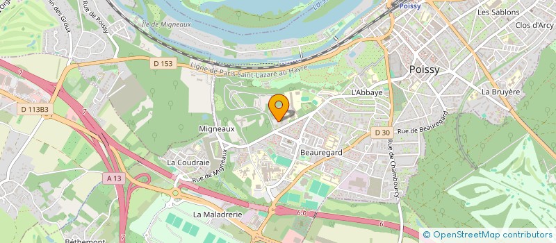 localisation de l'entreprise MONSIEUR CEDRIC SIME TINANG  POISSY