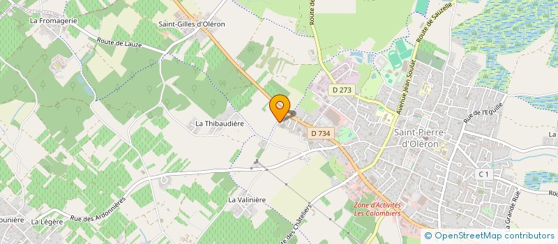 localisation de l'entreprise MONSIEUR CEDRIC SIMON  SAINT-PIERRE-D'OLERON