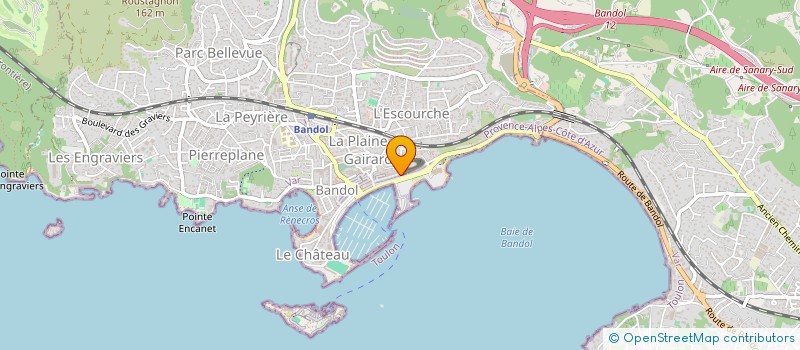 localisation de l'entreprise MONSIEUR CEDRIC SIRAGUSA  BANDOL