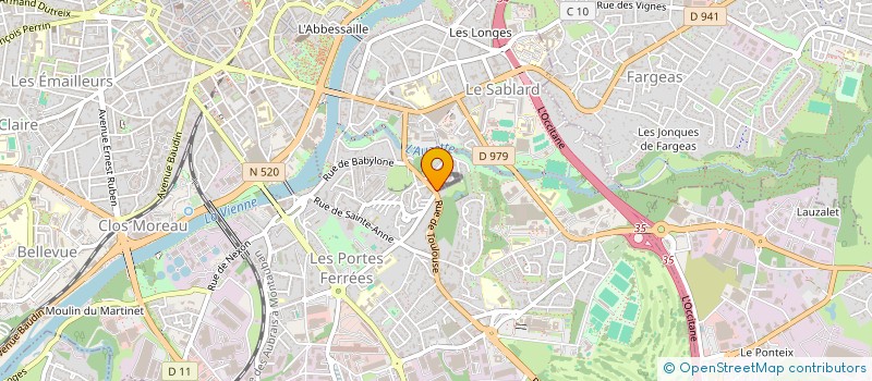 localisation de l'entreprise MONSIEUR CEDRIC SOULAT à LIMOGES