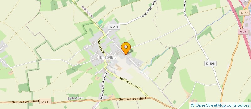 localisation de l'entreprise MONSIEUR CEDRIC STEENKESTE  BELLINGHEM