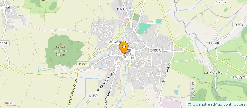 localisation de l'entreprise MONSIEUR CEDRIC STEFFEN  BILLOM