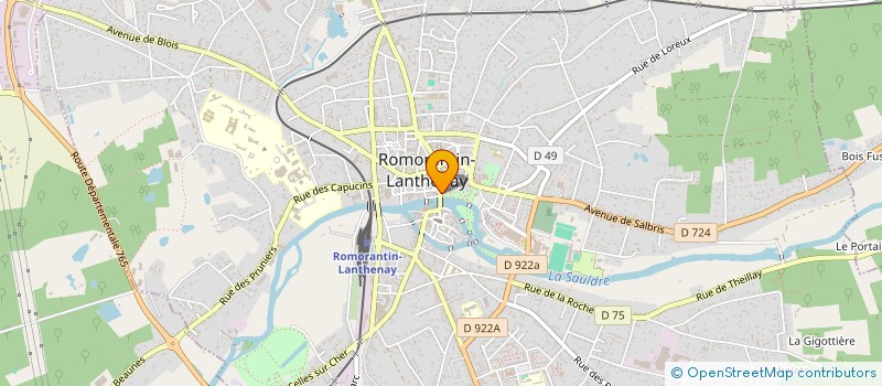 localisation de l'entreprise MONSIEUR CEDRIC SUPPLIGEAU  ROMORANTIN-LANTHENAY