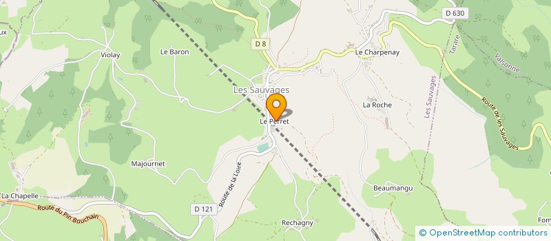 localisation de l'entreprise MONSIEUR CEDRIC TASSI  LES SAUVAGES