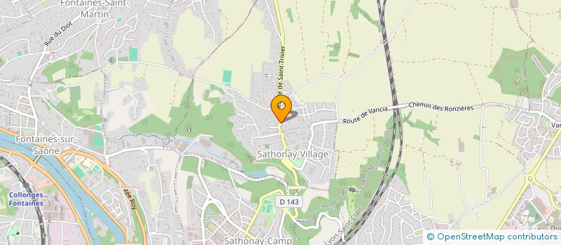 localisation de l'entreprise MONSIEUR CEDRIC TAVERNIER  SATHONAY-VILLAGE