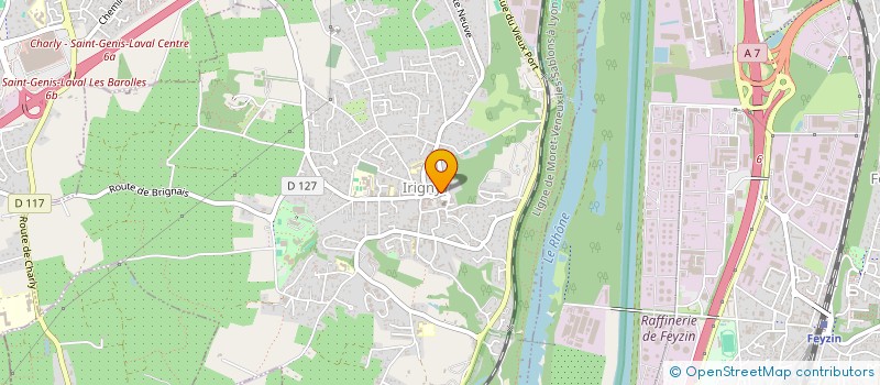 localisation de l'entreprise MONSIEUR CEDRIC TEIXEIRA  IRIGNY