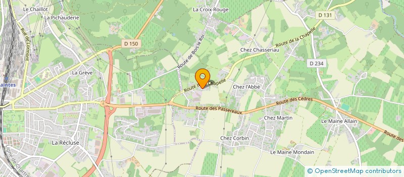 localisation de l'entreprise MONSIEUR CEDRIC TESSIER  CHANIERS