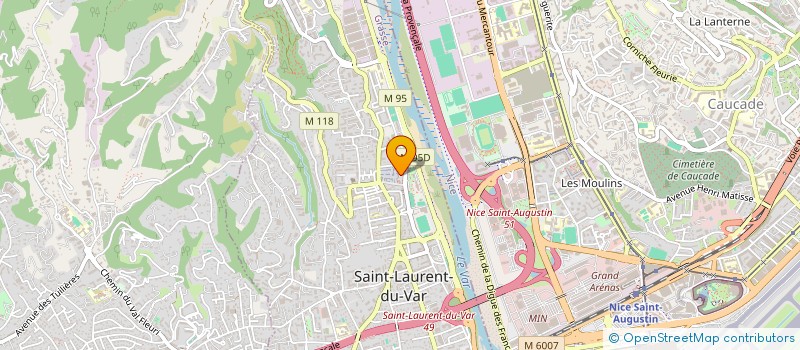 localisation de l'entreprise MONSIEUR CEDRIC TESTAN  SAINT-LAURENT-DU-VAR