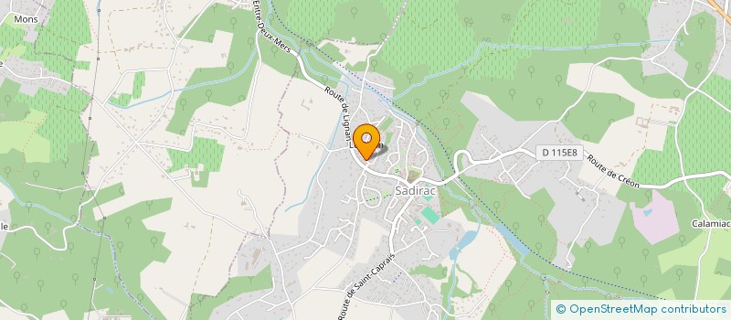 localisation de l'entreprise MONSIEUR CEDRIC THEBAUD  SADIRAC