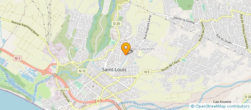 localisation de l'entreprise MONSIEUR CEDRIC THERMIDOR à SAINT-LOUIS