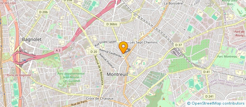 localisation de l'entreprise MONSIEUR CEDRIC THIBAULT à MONTREUIL