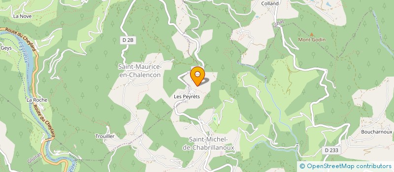 localisation de l'entreprise MONSIEUR CEDRIC THIBAULT  SAINT-MICHEL-DE-CHABRILLANOUX