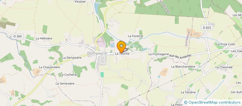 localisation de l'entreprise MONSIEUR CEDRIC THIRION à DOMPIERRE