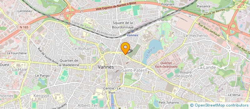localisation de l'entreprise MONSIEUR CEDRIC THOMAS  VANNES