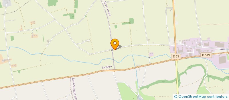 localisation de l'entreprise MONSIEUR CEDRIC THOMAS  LA COTE-SAINT-ANDRE