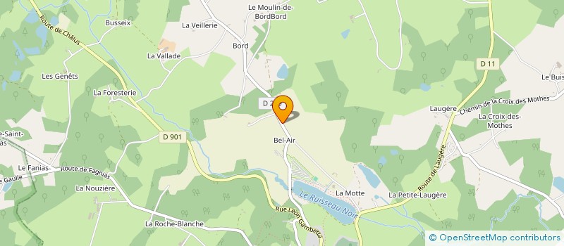 localisation de l'entreprise MONSIEUR CEDRIC THUILLIAS  LADIGNAC-LE-LONG