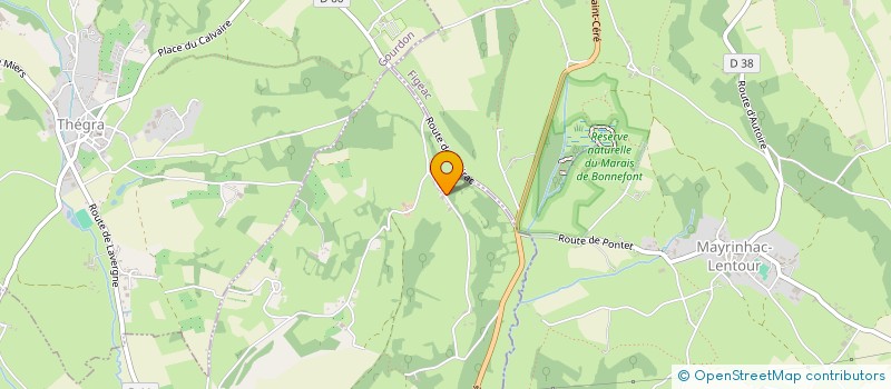 localisation de l'entreprise MONSIEUR CEDRIC TILHET  LAVERGNE