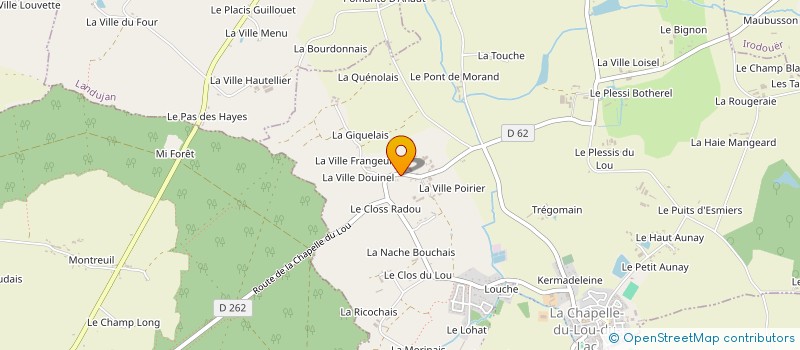 localisation de l'entreprise MONSIEUR CEDRIC TIREL  LA CHAPELLE DU LOU DU LAC