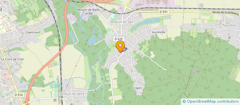 localisation de l'entreprise MONSIEUR CEDRIC TOUNI  BREUIL-LE-SEC