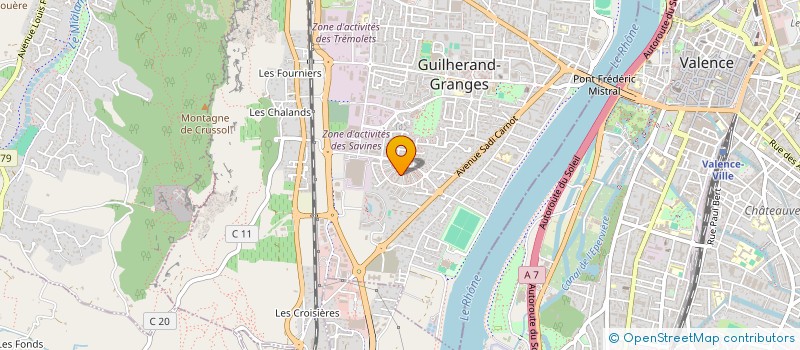 localisation de l'entreprise MONSIEUR CEDRIC TREMOUILHAC  GUILHERAND-GRANGES