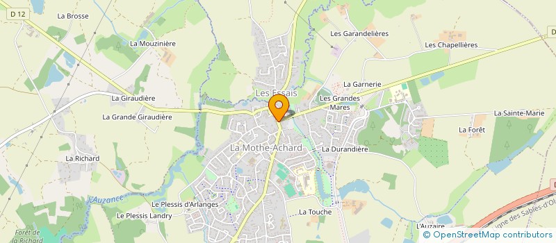 localisation de l'entreprise MONSIEUR CEDRIC TROCELLIER à LES ACHARDS
