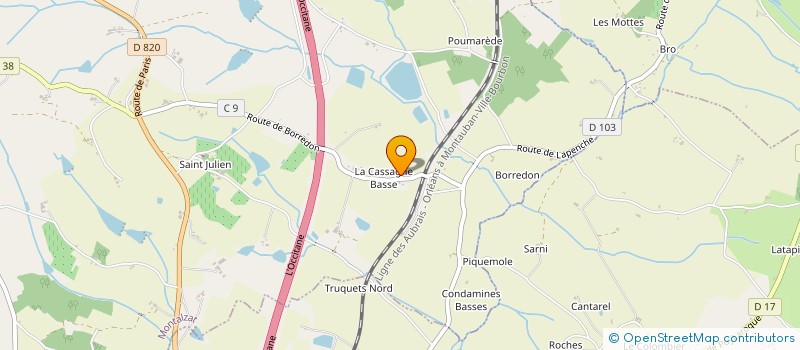 localisation de l'entreprise MONSIEUR CEDRIC TRUILHE  MONTALZAT