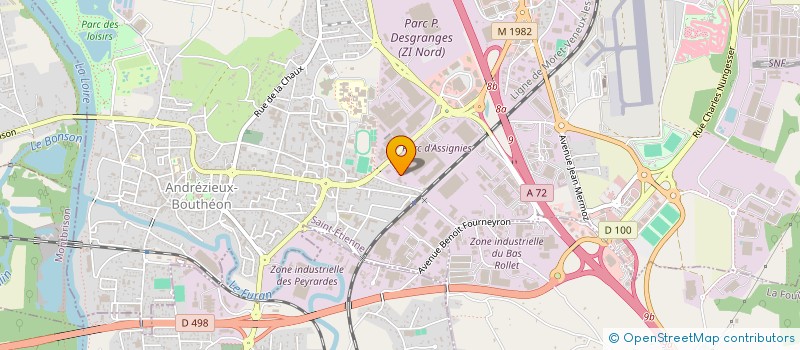 localisation de l'entreprise MONSIEUR CEDRIC ULMANN  ANDREZIEUX-BOUTHEON