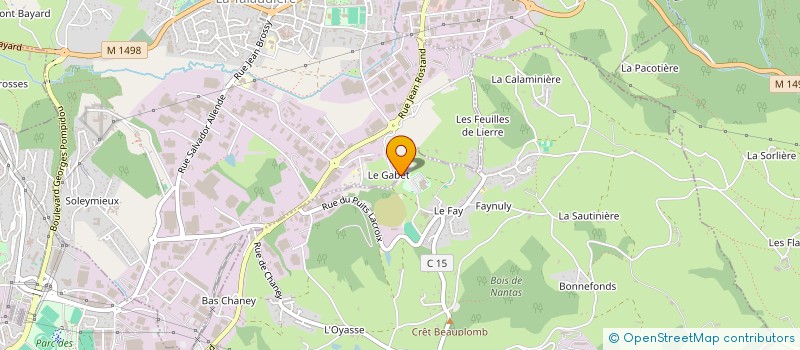 localisation de l'entreprise MONSIEUR CEDRIC VACHER à LA TALAUDIERE