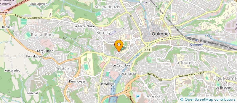 localisation de l'entreprise MONSIEUR CEDRIC VALENTIN à QUIMPER