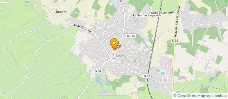 localisation de l'entreprise MONSIEUR CEDRIC VALLEE à SOULLANS