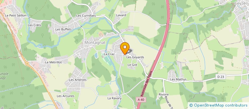 localisation de l'entreprise MONSIEUR CEDRIC VANDENBUSSCHE  MONTAGNAT