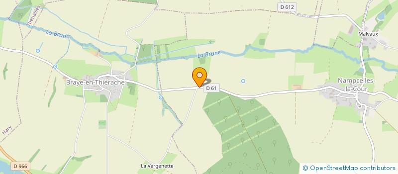 localisation de l'entreprise MONSIEUR CEDRIC VANDERLYNDEN  NAMPCELLES-LA-COUR