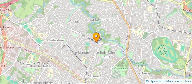 localisation de l'entreprise MONSIEUR CEDRIC VANNEREAU à ORVAULT