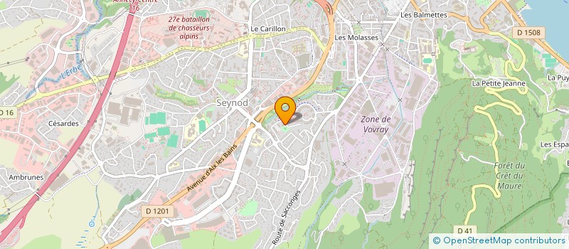 localisation de l'entreprise MONSIEUR CEDRIC VASSEUR à ANNECY
