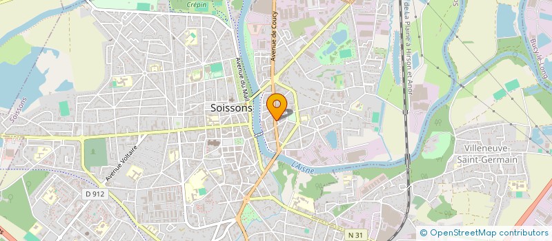 localisation de l'entreprise MONSIEUR CEDRIC VASSEUR à SOISSONS