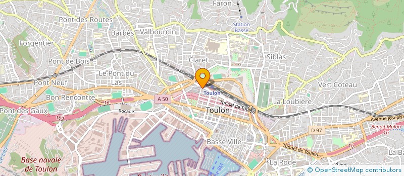 localisation de l'entreprise MONSIEUR CEDRIC VAUGEOIS  TOULON