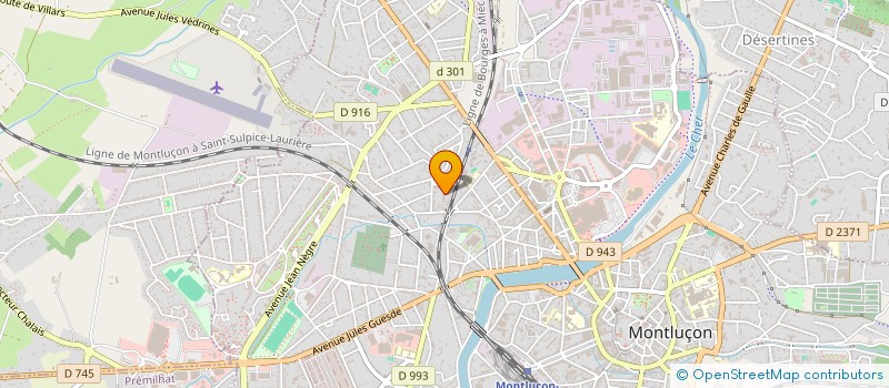 localisation de l'entreprise MONSIEUR CEDRIC VAULIER  MONTLUCON