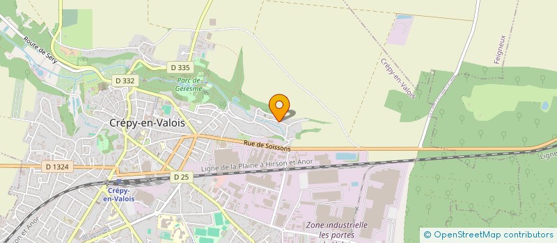 localisation de l'entreprise MONSIEUR CEDRIC VEIGA RIOS  CREPY-EN-VALOIS