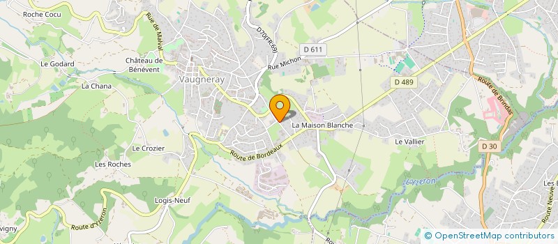 localisation de l'entreprise MONSIEUR CEDRIC VEOL  VAUGNERAY