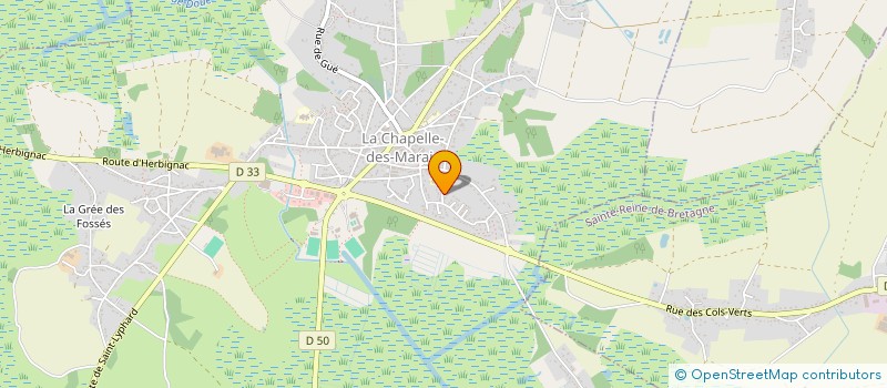 localisation de l'entreprise MONSIEUR CEDRIC VERDIERE  LA CHAPELLE-DES-MARAIS