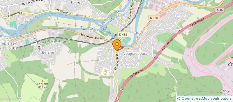 localisation de l'entreprise MONSIEUR CEDRIC VERNEY  VOUJEAUCOURT