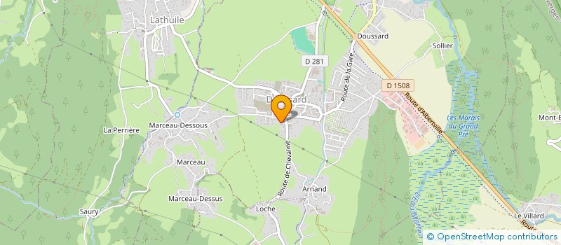 localisation de l'entreprise MONSIEUR CEDRIC VEYRAT DE LACHENAL  DOUSSARD