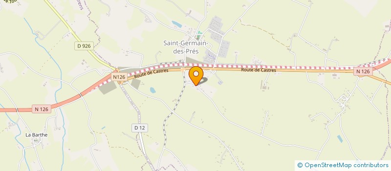 localisation de l'entreprise MONSIEUR CEDRIC VIDAL  SAINT-GERMAIN-DES-PRES