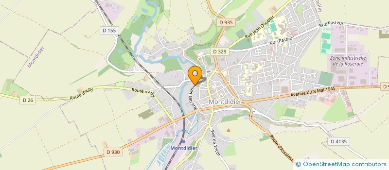 localisation de l'entreprise MONSIEUR CEDRIC VIEILLE  MONTDIDIER