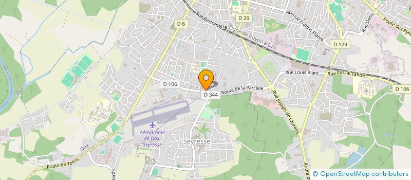 localisation de l'entreprise MONSIEUR CEDRIC VILAIN  DAX