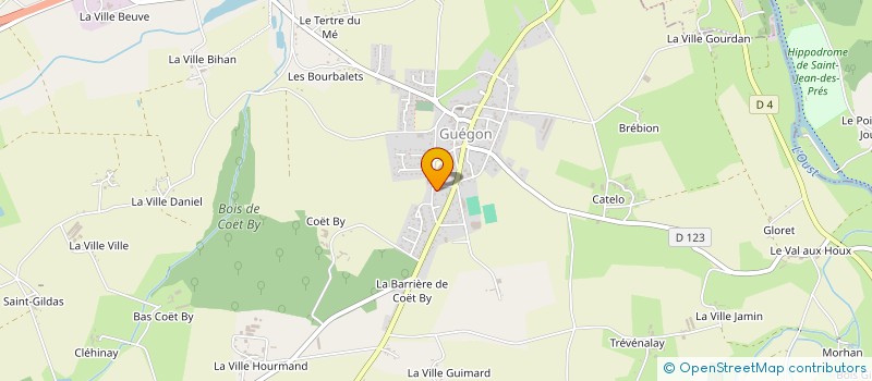 localisation de l'entreprise MONSIEUR CEDRIC VILLIOT  GUEGON