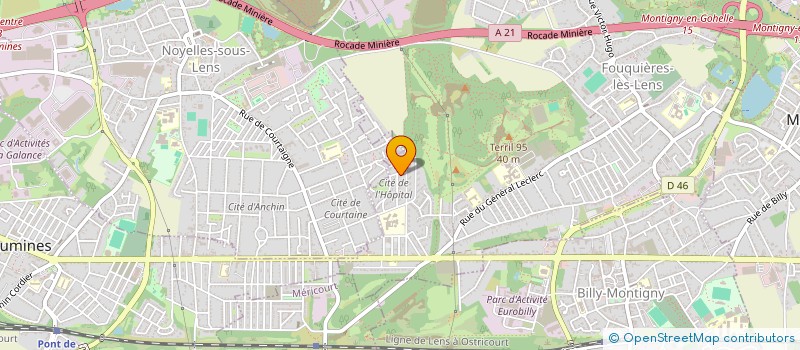 localisation de l'entreprise MONSIEUR CEDRIC VIMEUX  FOUQUIERES-LES-LENS