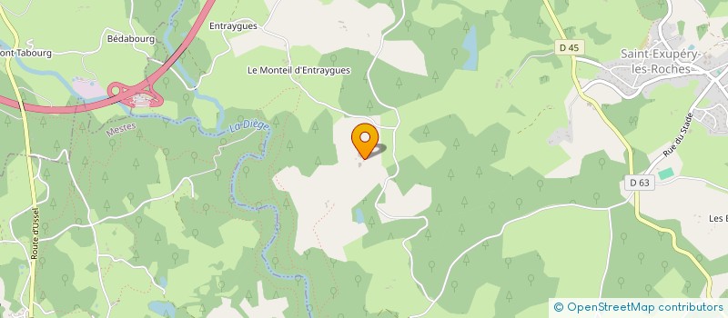 localisation de l'entreprise MONSIEUR CEDRIC VINATIER  SAINT-EXUPERY-LES-ROCHES