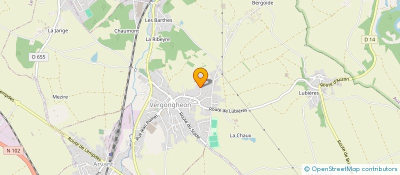 localisation de l'entreprise MONSIEUR CEDRIC VINCENT  VERGONGHEON