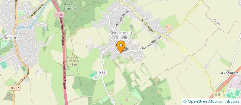 localisation de l'entreprise MONSIEUR CEDRIC VISEUX  GIVENCHY-EN-GOHELLE